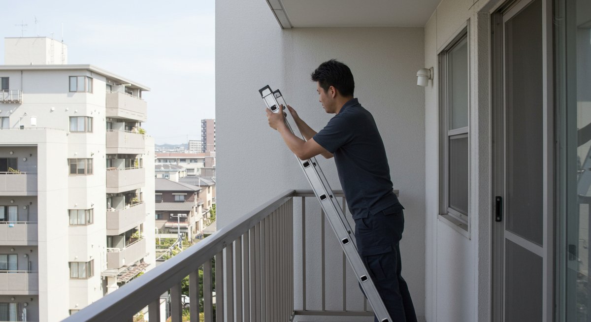 マンション 避難 はしご